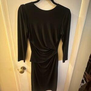 Vince Camuto Black Long Sleeve Dress